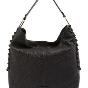 VINCE CAMUTO LEATHER AXMIN HANDBAG BLACK LIKE NEW!